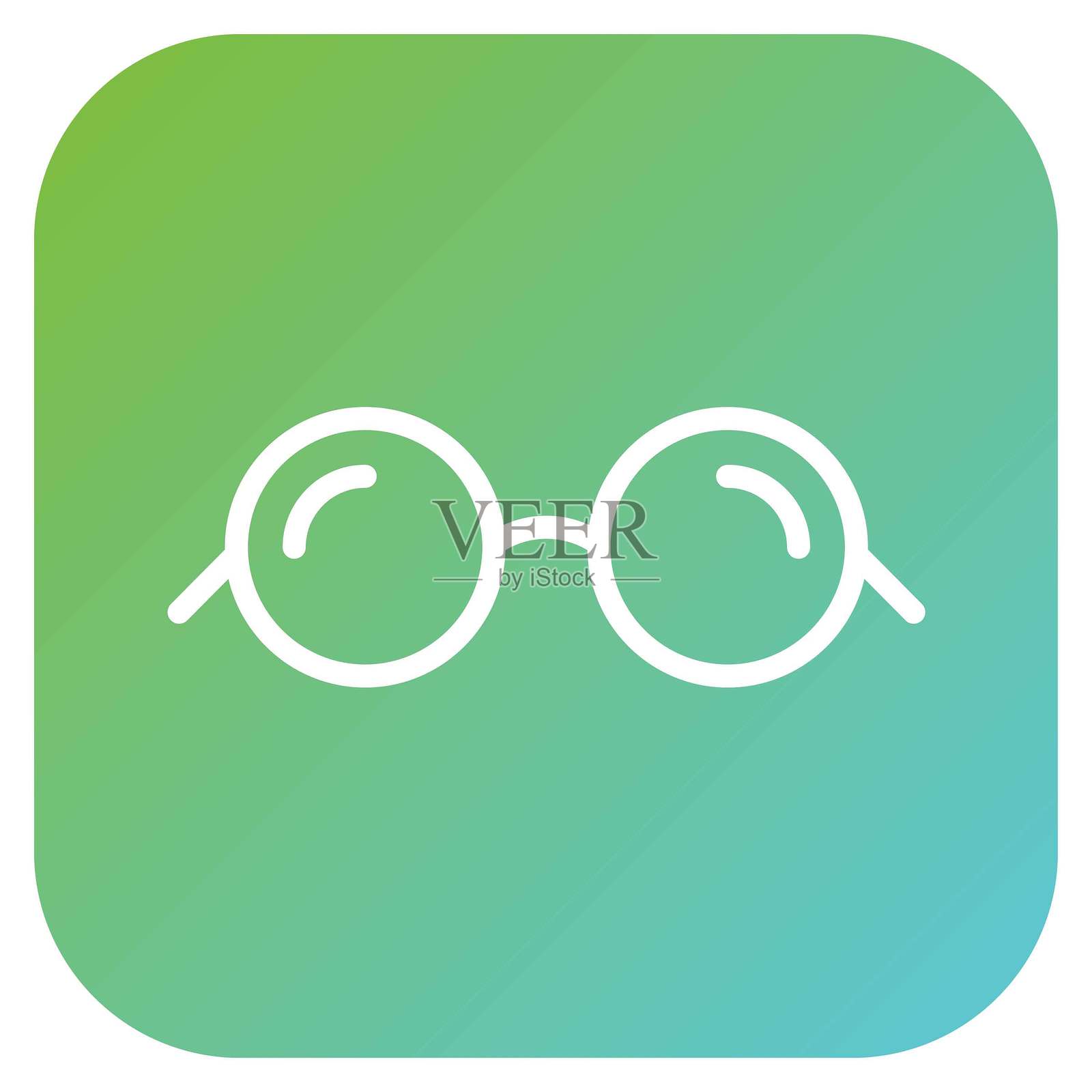 矢量设计眼镜图标风格插画图片素材