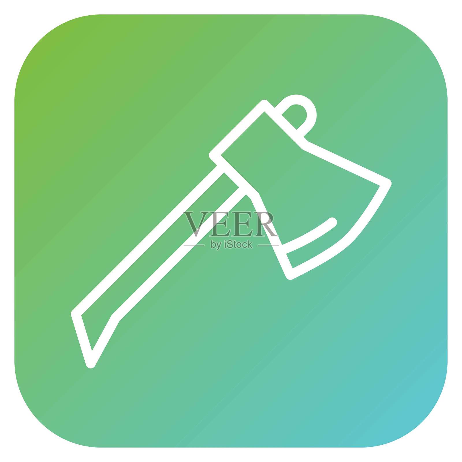 矢量斧头图标风格插画图片素材