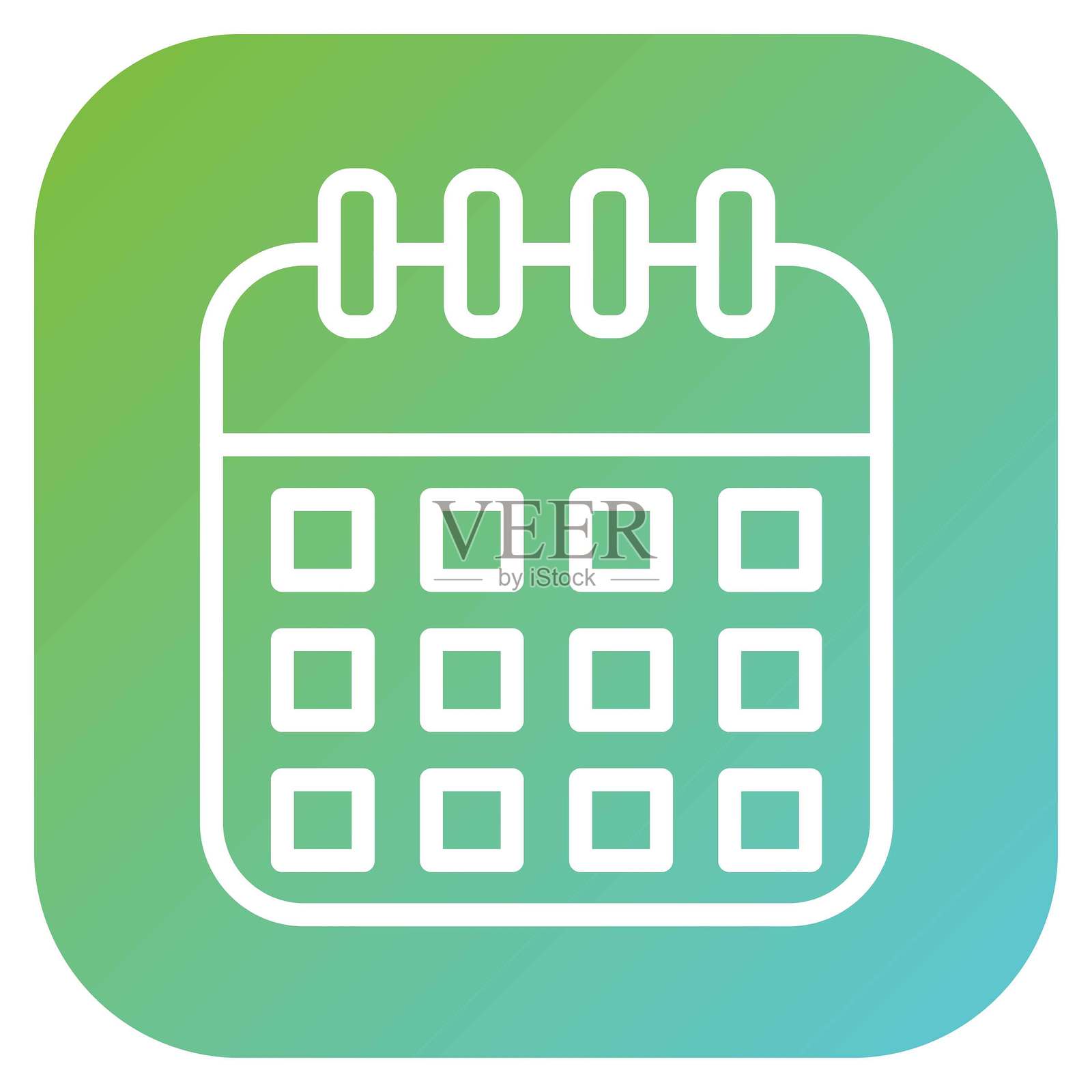 矢量日历图标风格插画图片素材