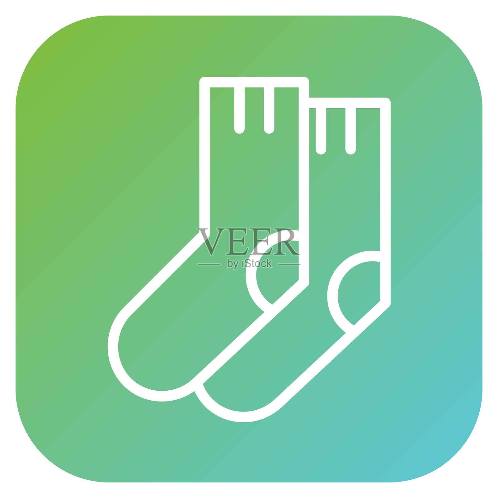 矢量设计袜子图标风格插画图片素材