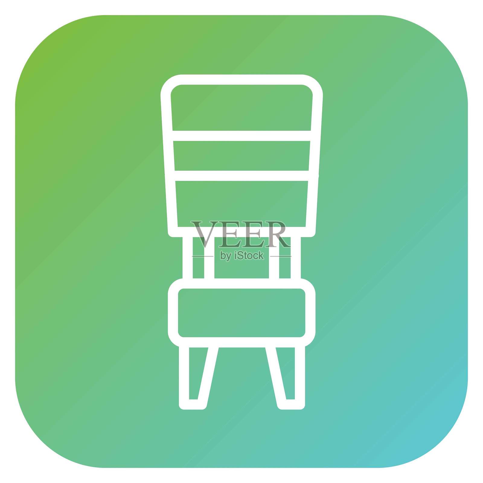 矢量设计椅子图标风格插画图片素材