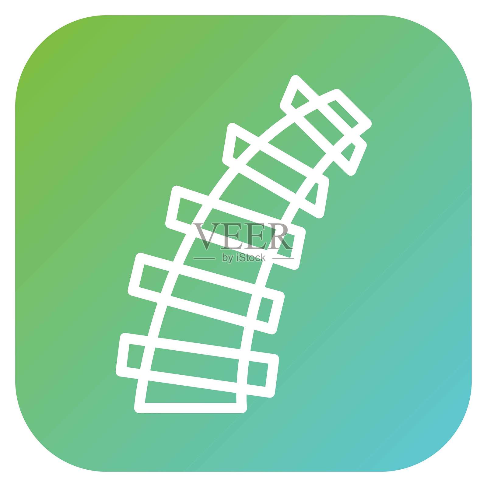 矢量铁路图标设计风格插画图片素材