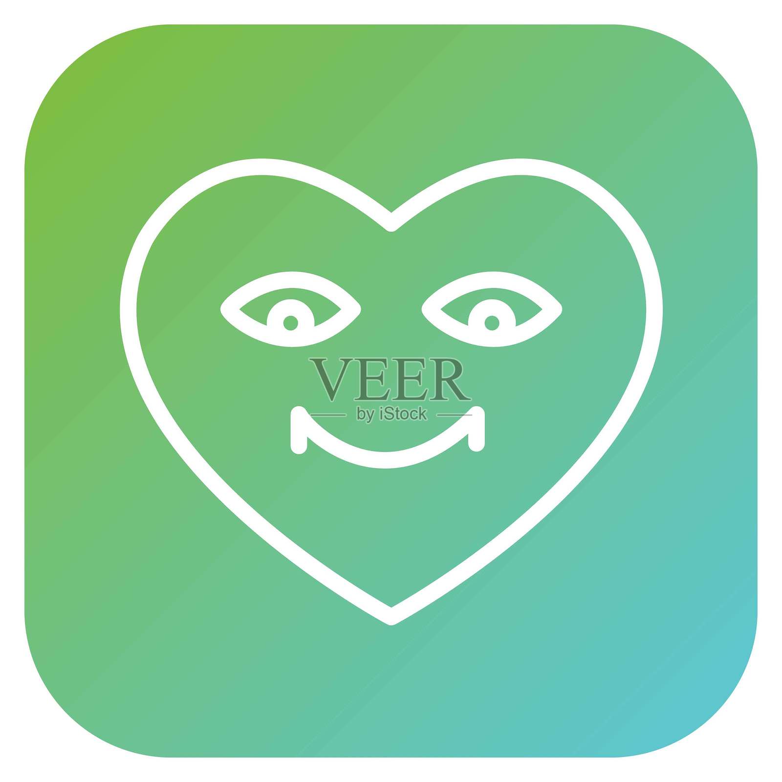 矢量设计黑色心形图标风格插画图片素材