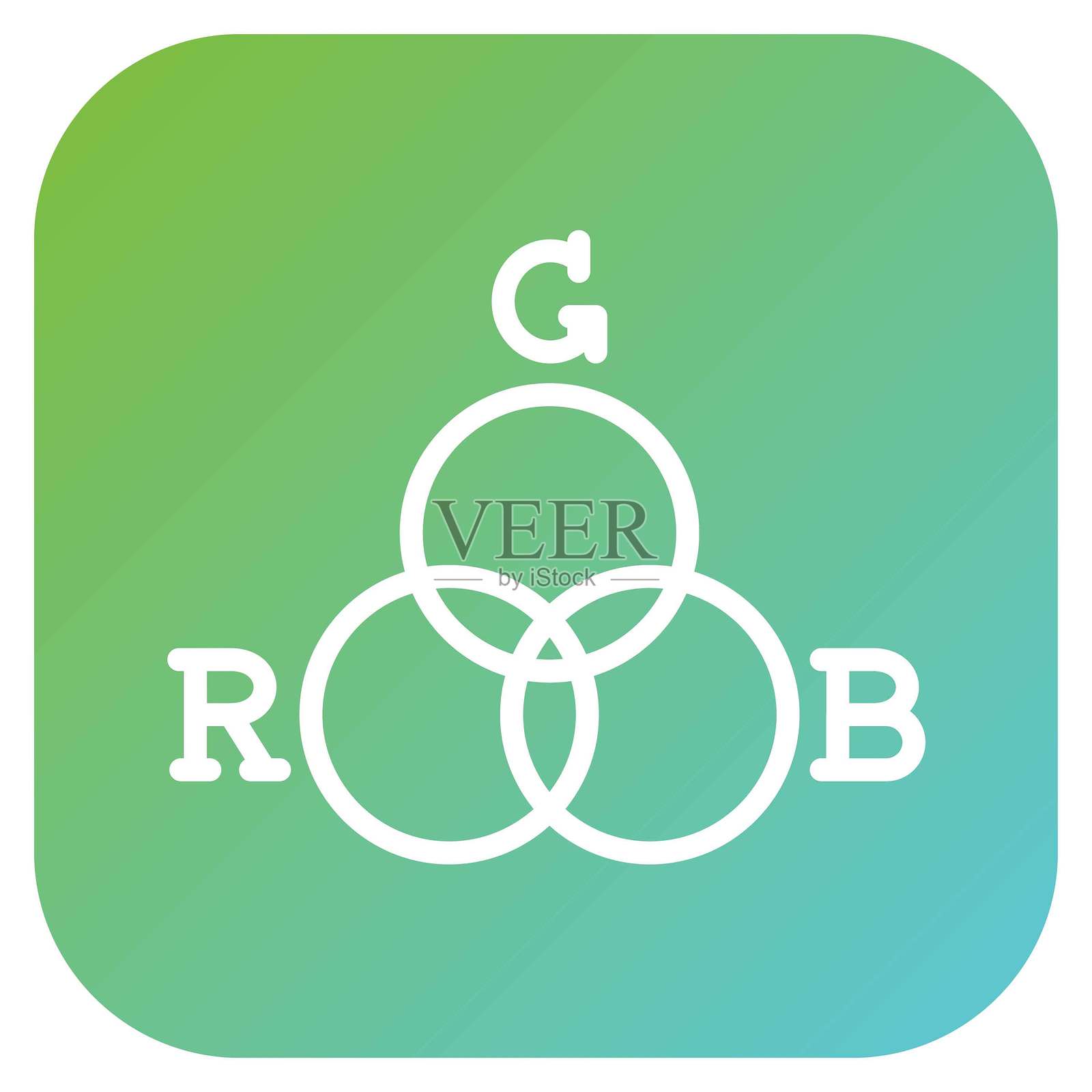 矢量设计RGB图标风格插画图片素材