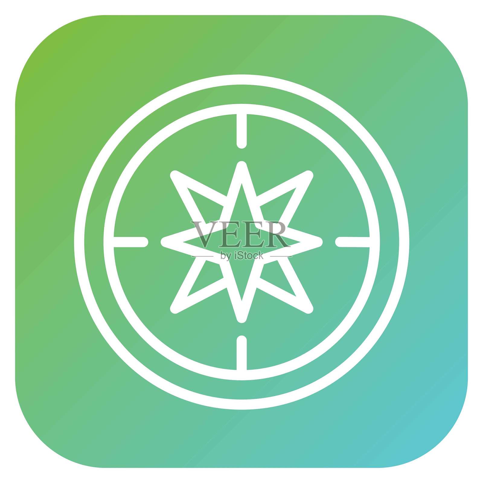 矢量动物园图标风格插画图片素材