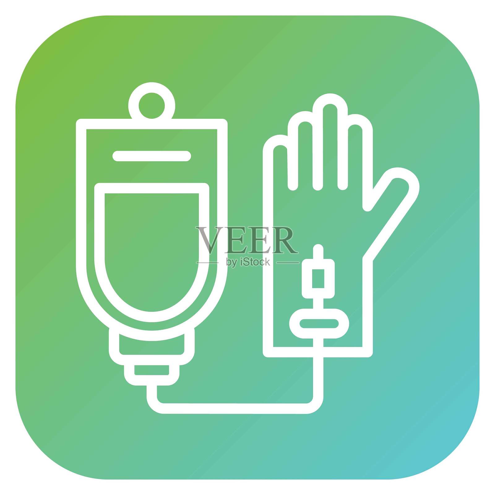 矢量输血图标设计风格插画图片素材