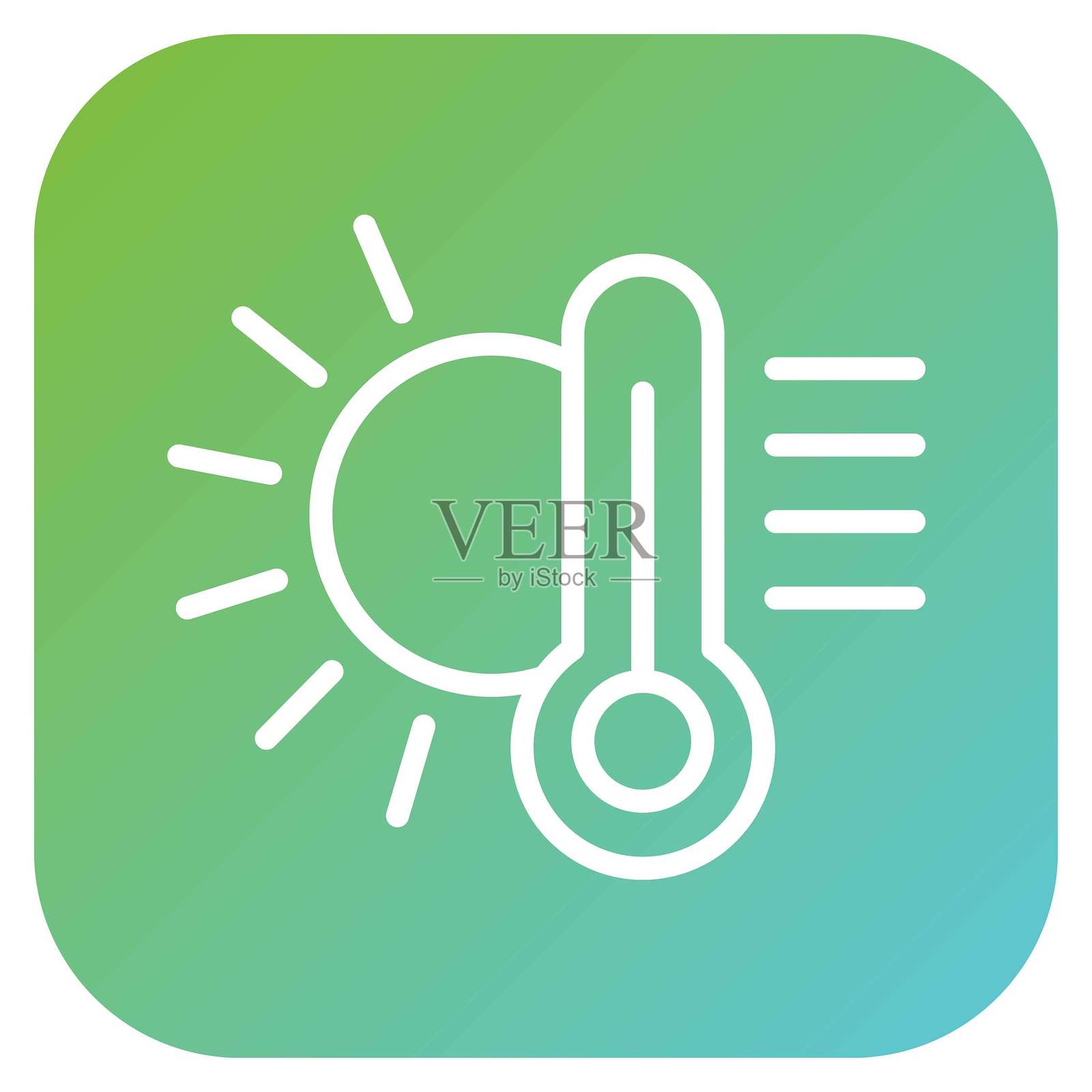 矢量设计温度图标风格插画图片素材