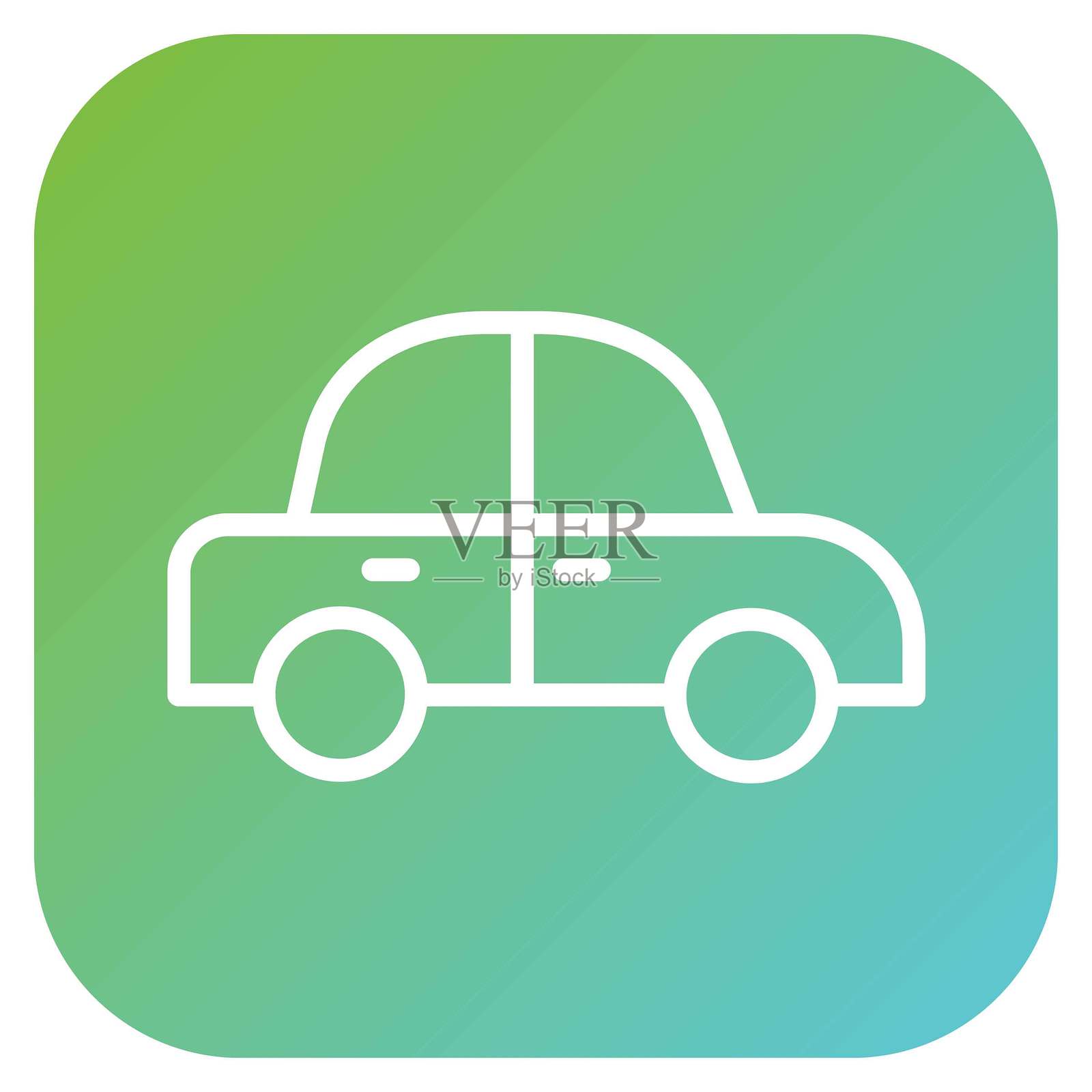 矢量汽车图标设计风格插画图片素材