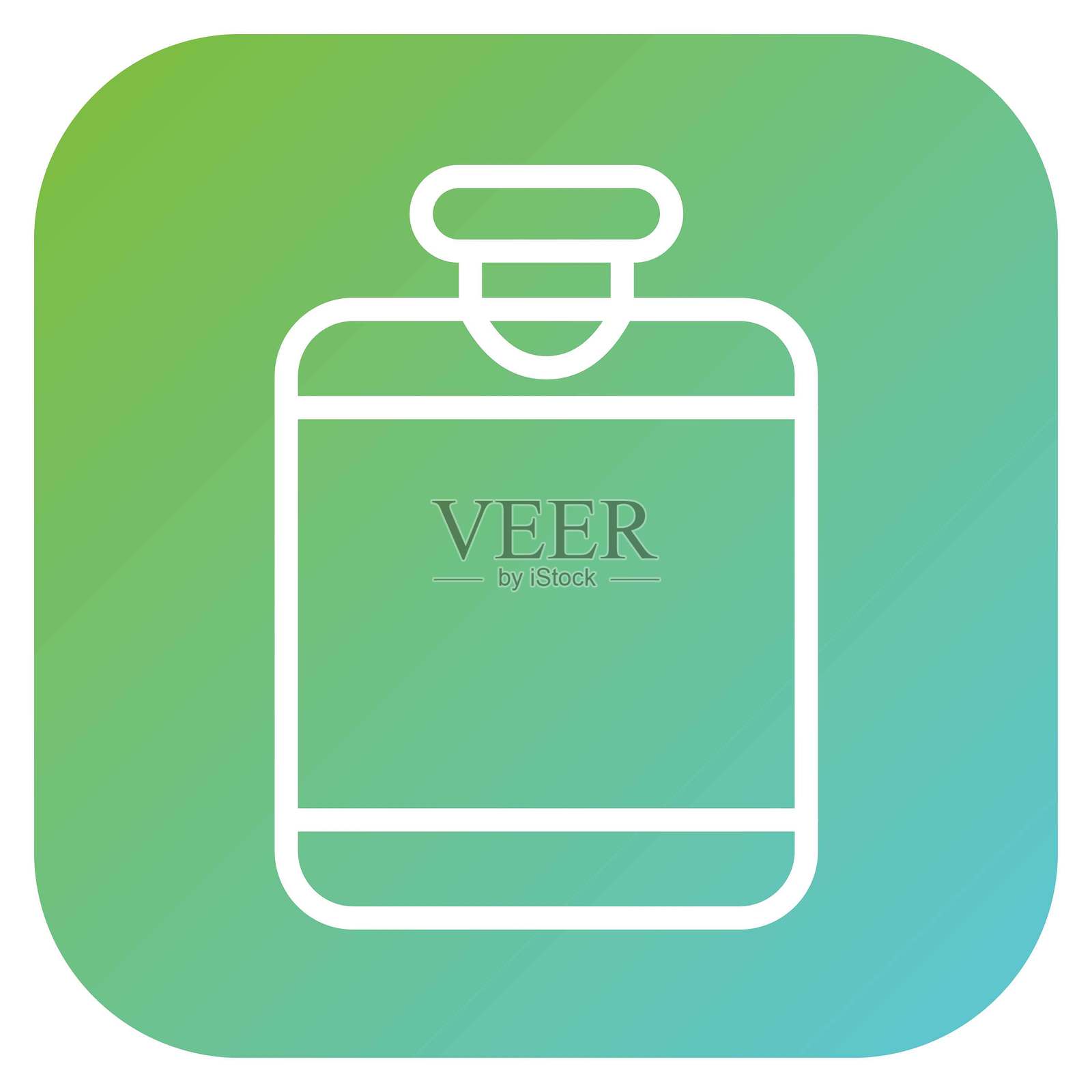 矢量设计酒壶图标风格插画图片素材