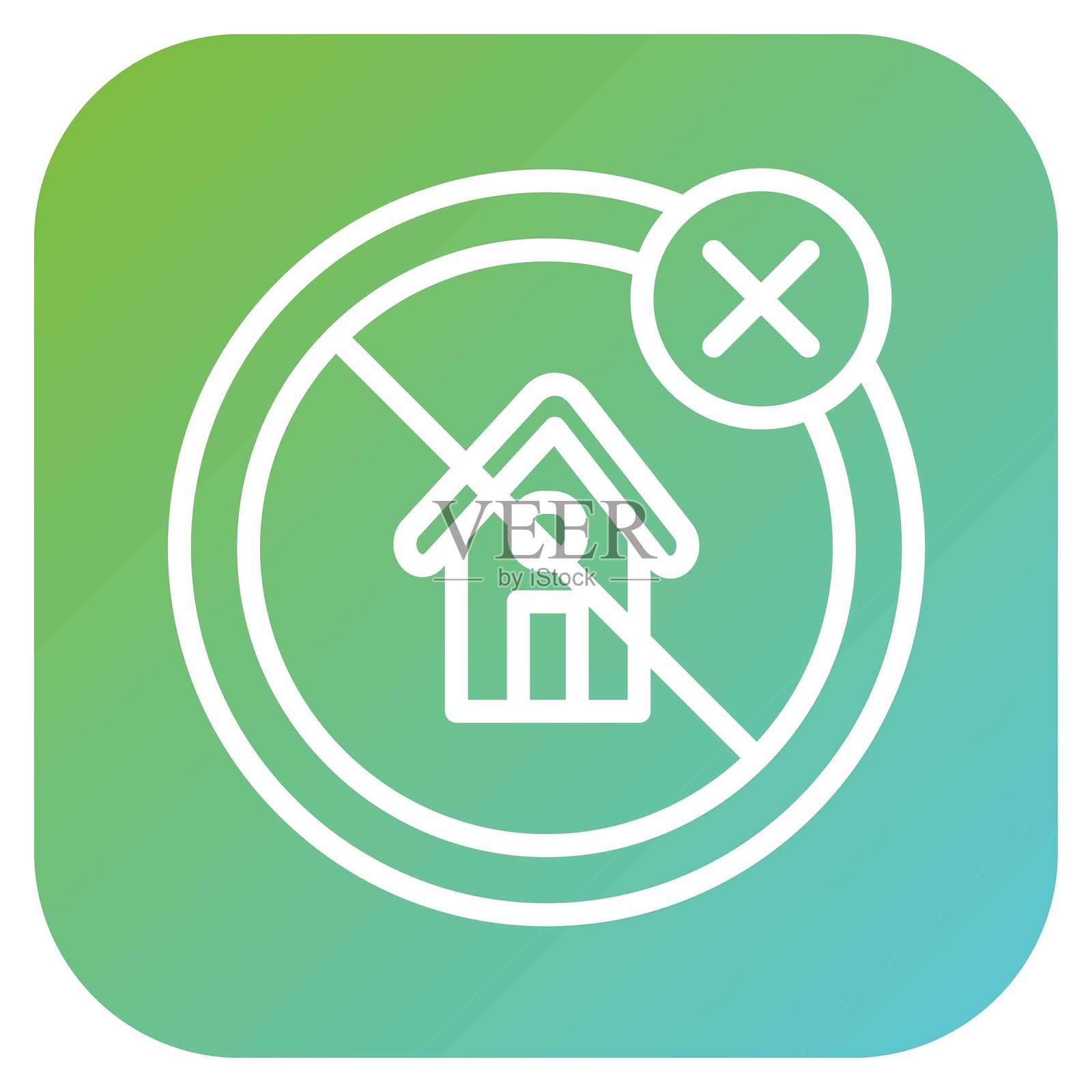 矢量设计 无房屋图标风格插画图片素材