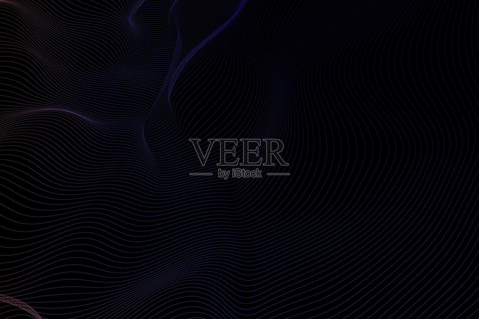 黑色背景上多彩的抽象流动波浪照片摄影图片