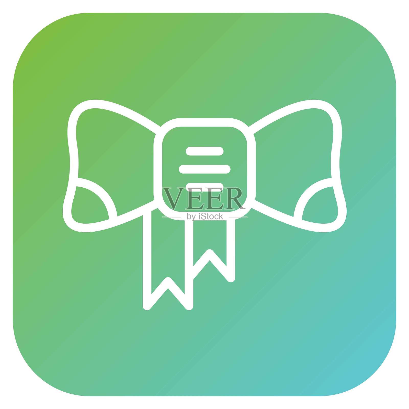 矢量丝带图标设计风格插画图片素材