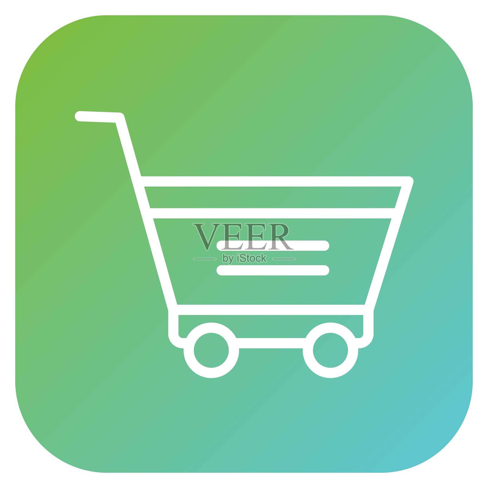 矢量设计购物篮图标风格插画图片素材