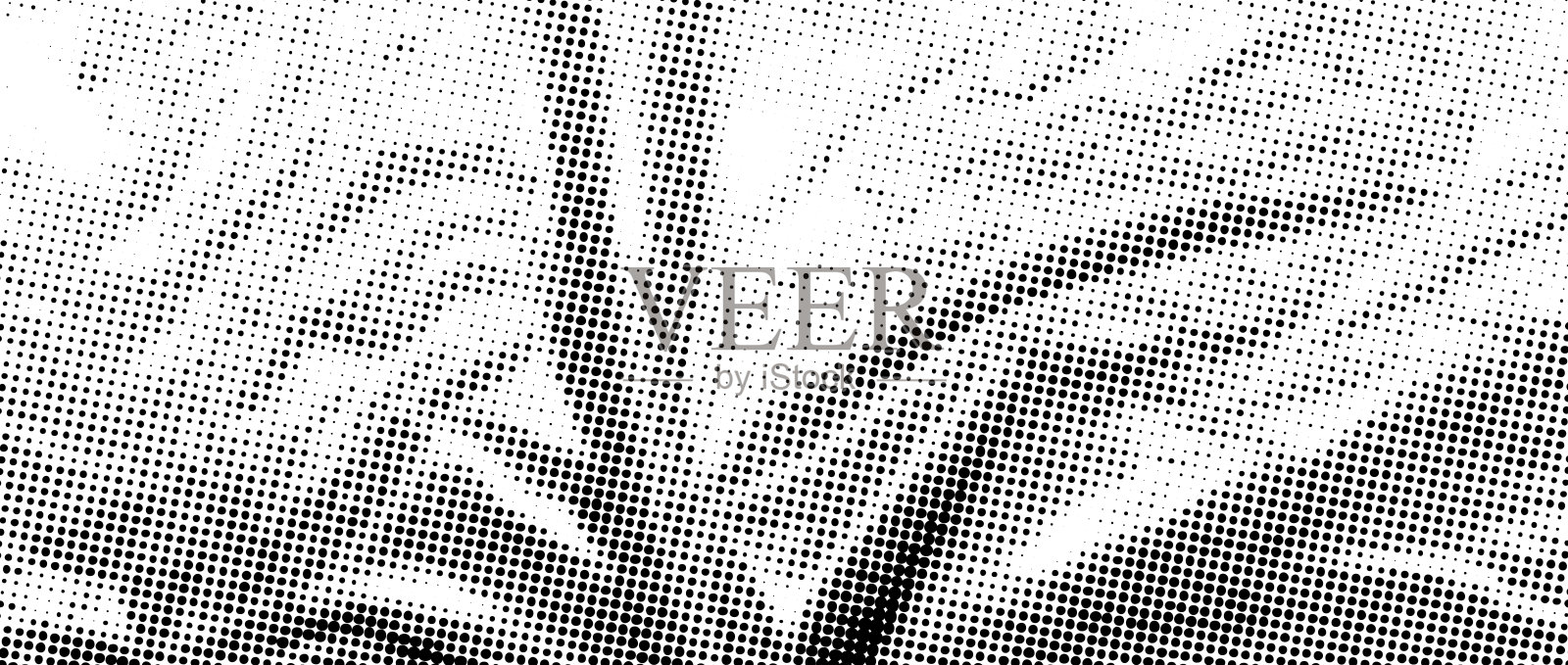 半调网点褶皱塑料纹理。旧的折叠玻璃纸叠加效果。圆点粗糙皱纹背景。漫画波普艺术风格的老旧褶皱表面。颗粒感卡通粗糙壁纸。矢量插画图片素材