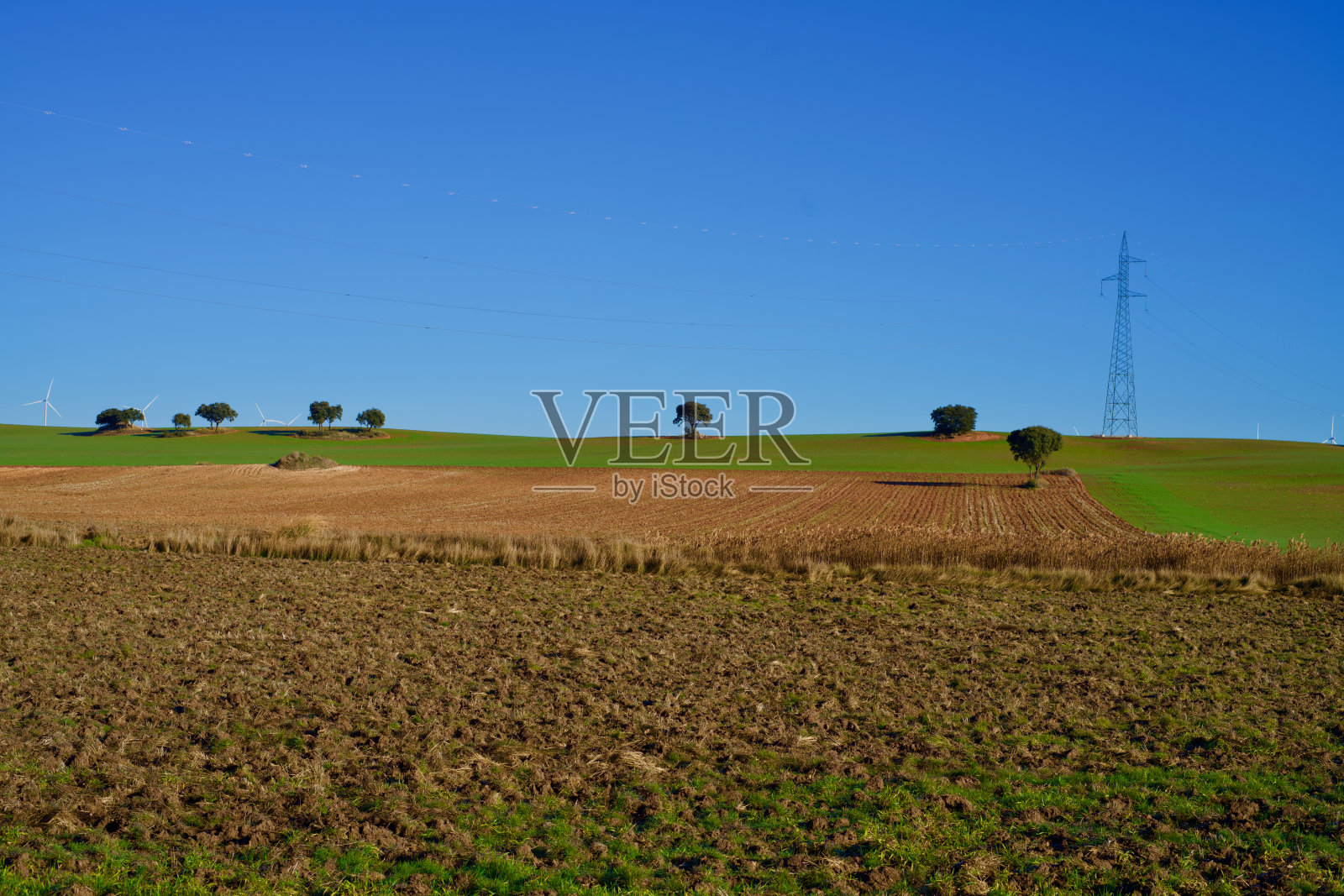 西班牙昆卡省的农田照片摄影图片