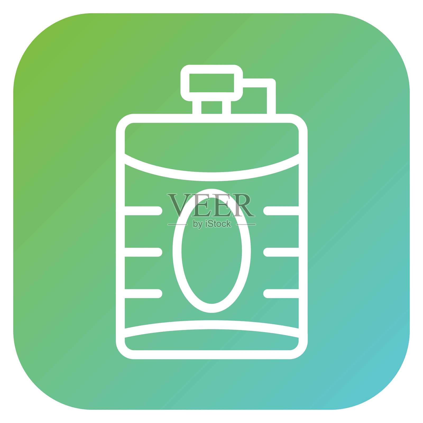 矢量酒壶图标风格插画图片素材