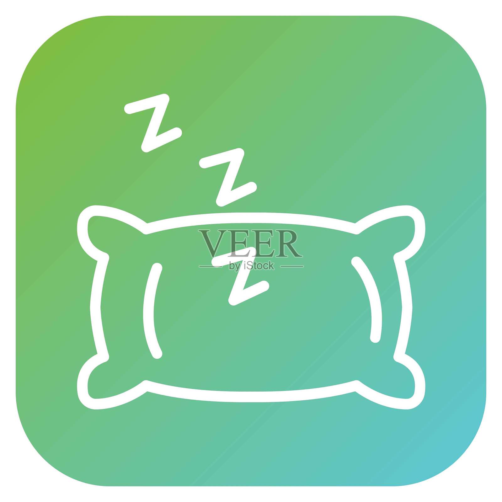 矢量绒面靠垫图标风格插画图片素材