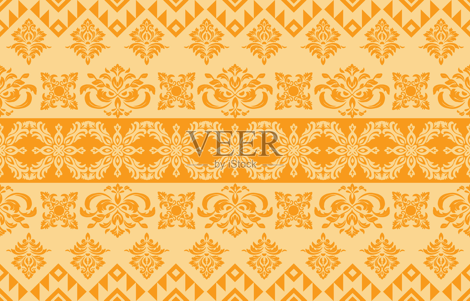 欧式暗花纹样70插画图片素材