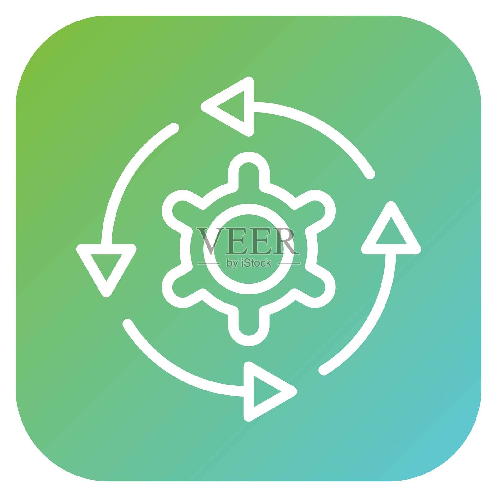 矢量设计自动化图标风格插画图片素材