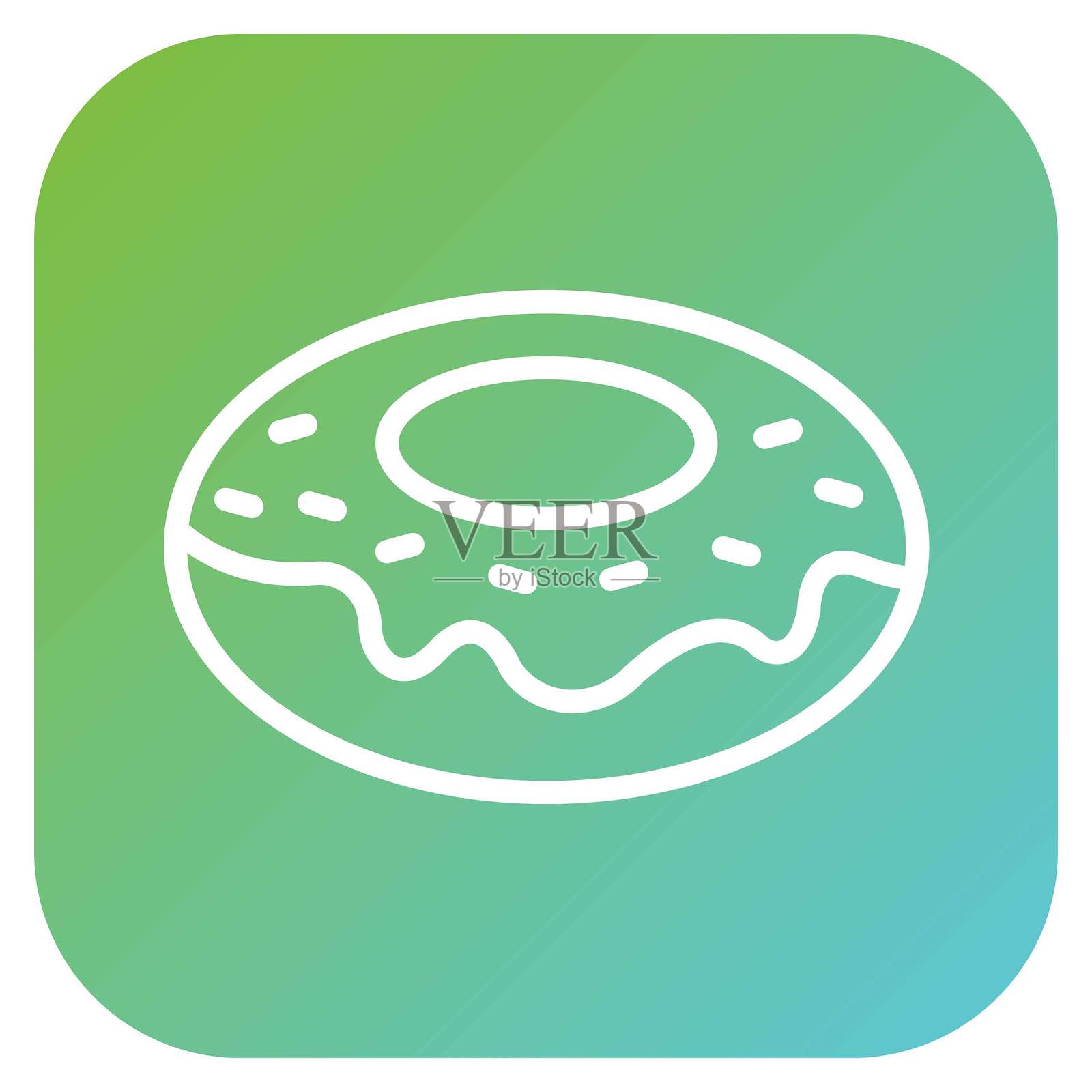 矢量设计 贝果 芭蕾 图标风格插画图片素材