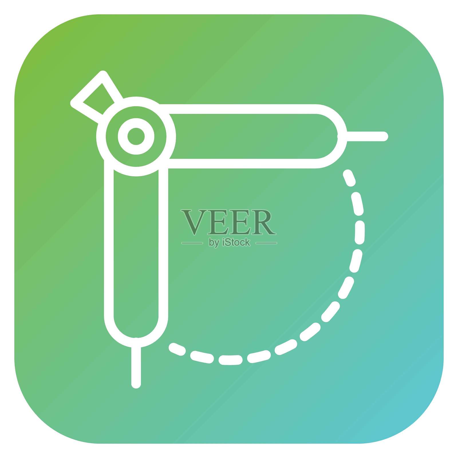 矢量设计绘图圆规图标风格插画图片素材