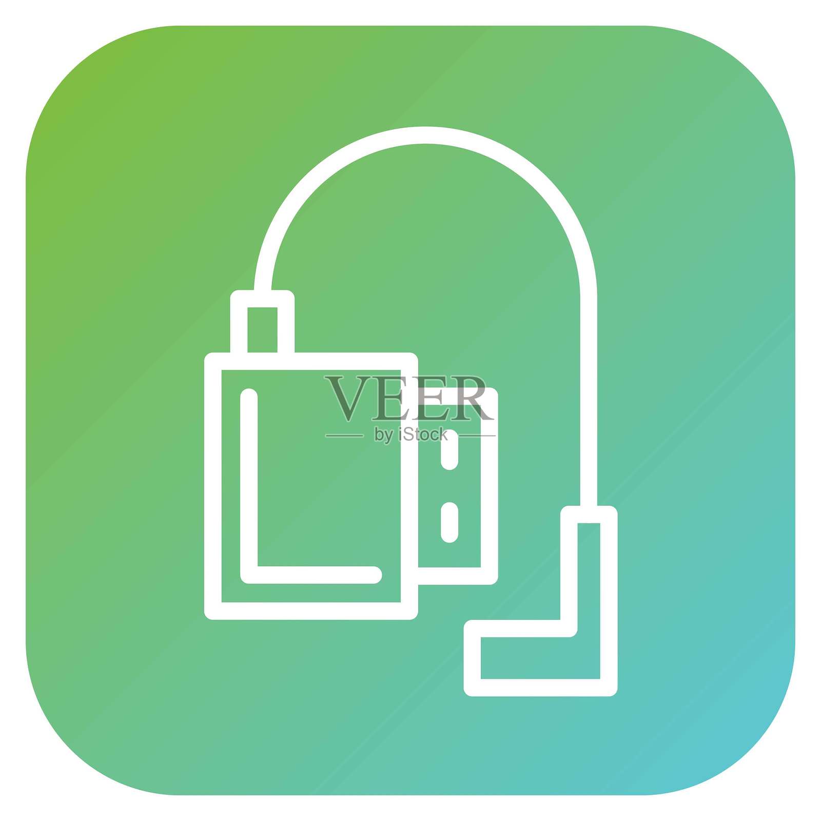 矢量设计点火线圈图标风格插画图片素材