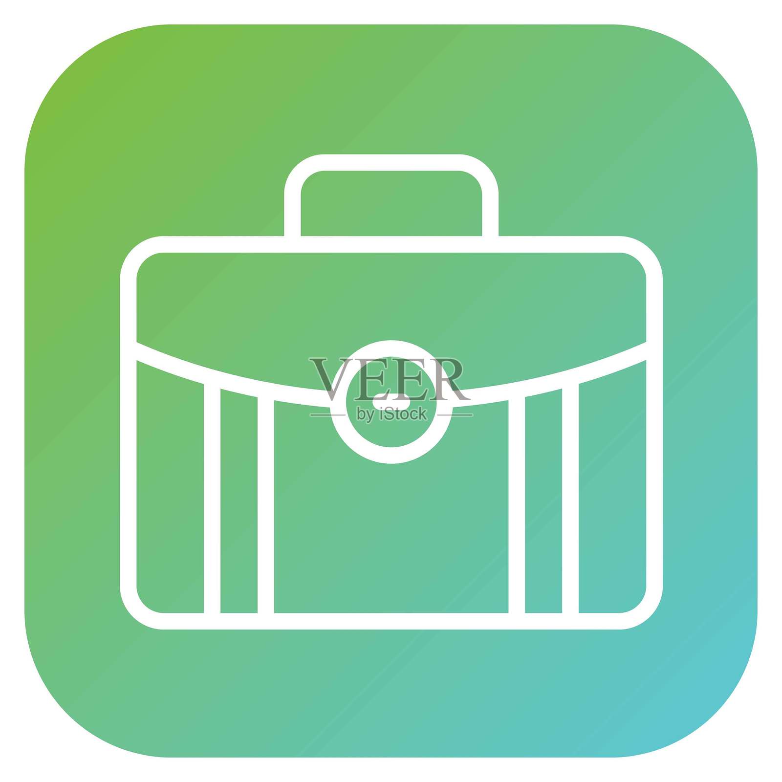 矢量公文包图标风格插画图片素材