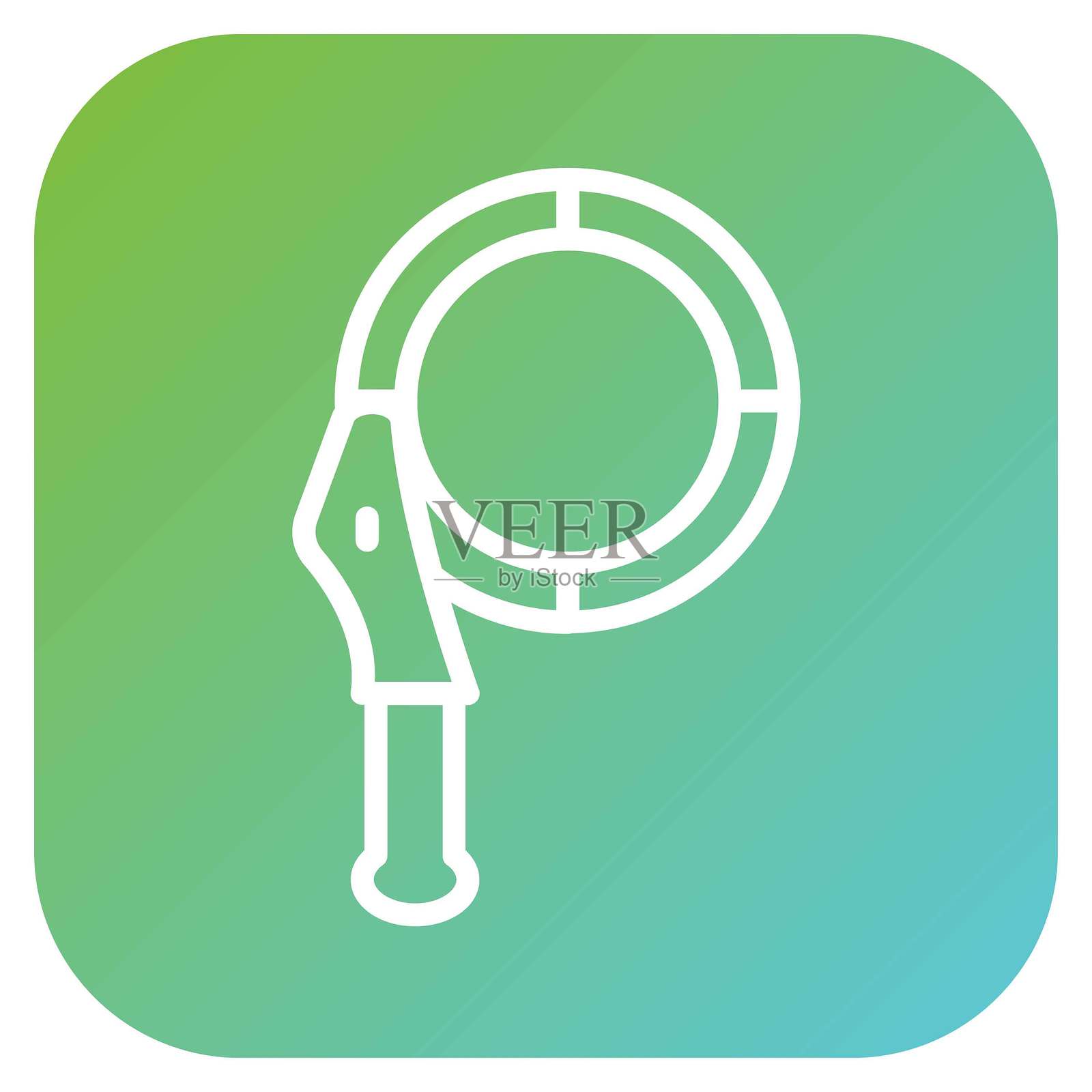 矢量设计的机油滤清器扳手图标风格插画图片素材