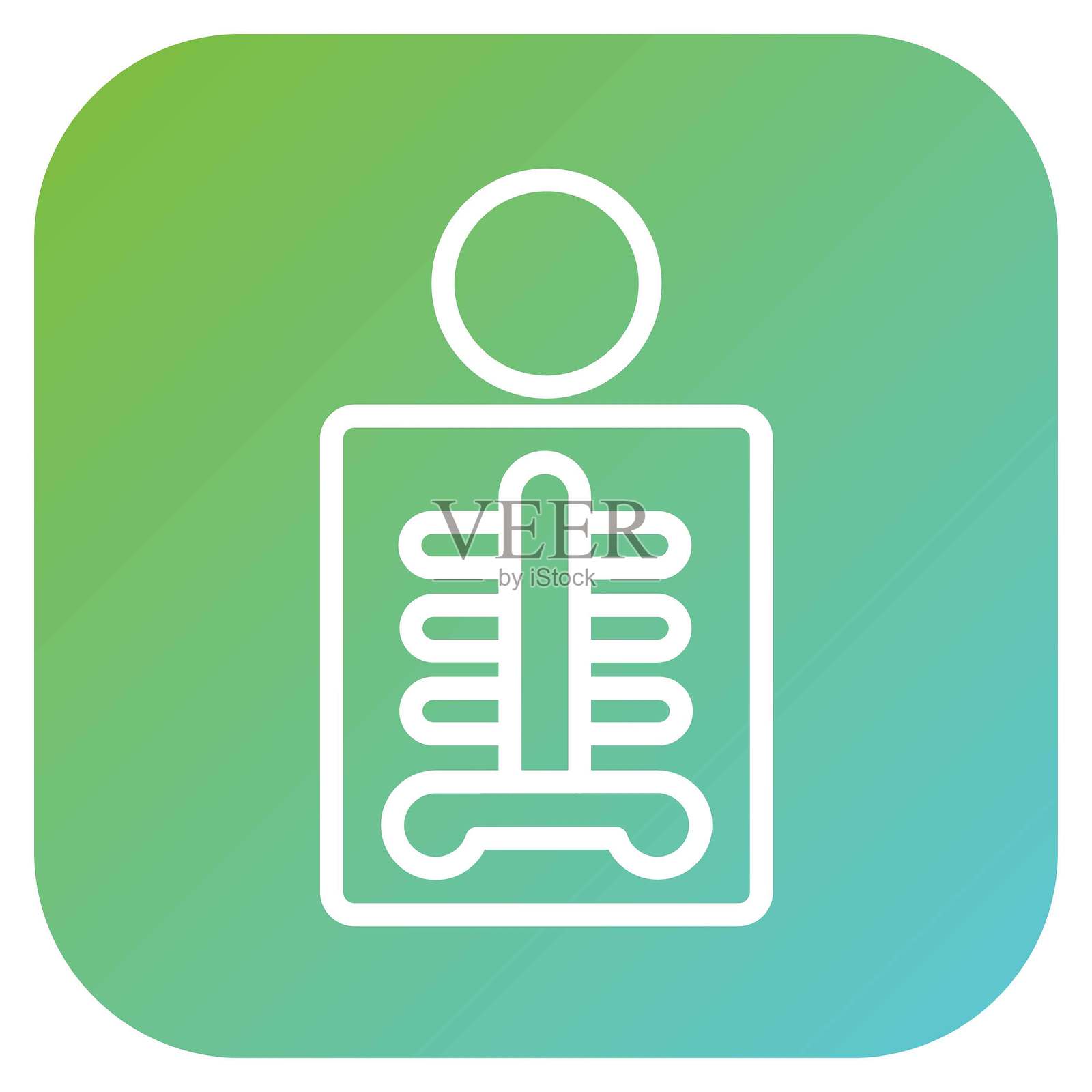 矢量癌症电影图标风格设计插画图片素材