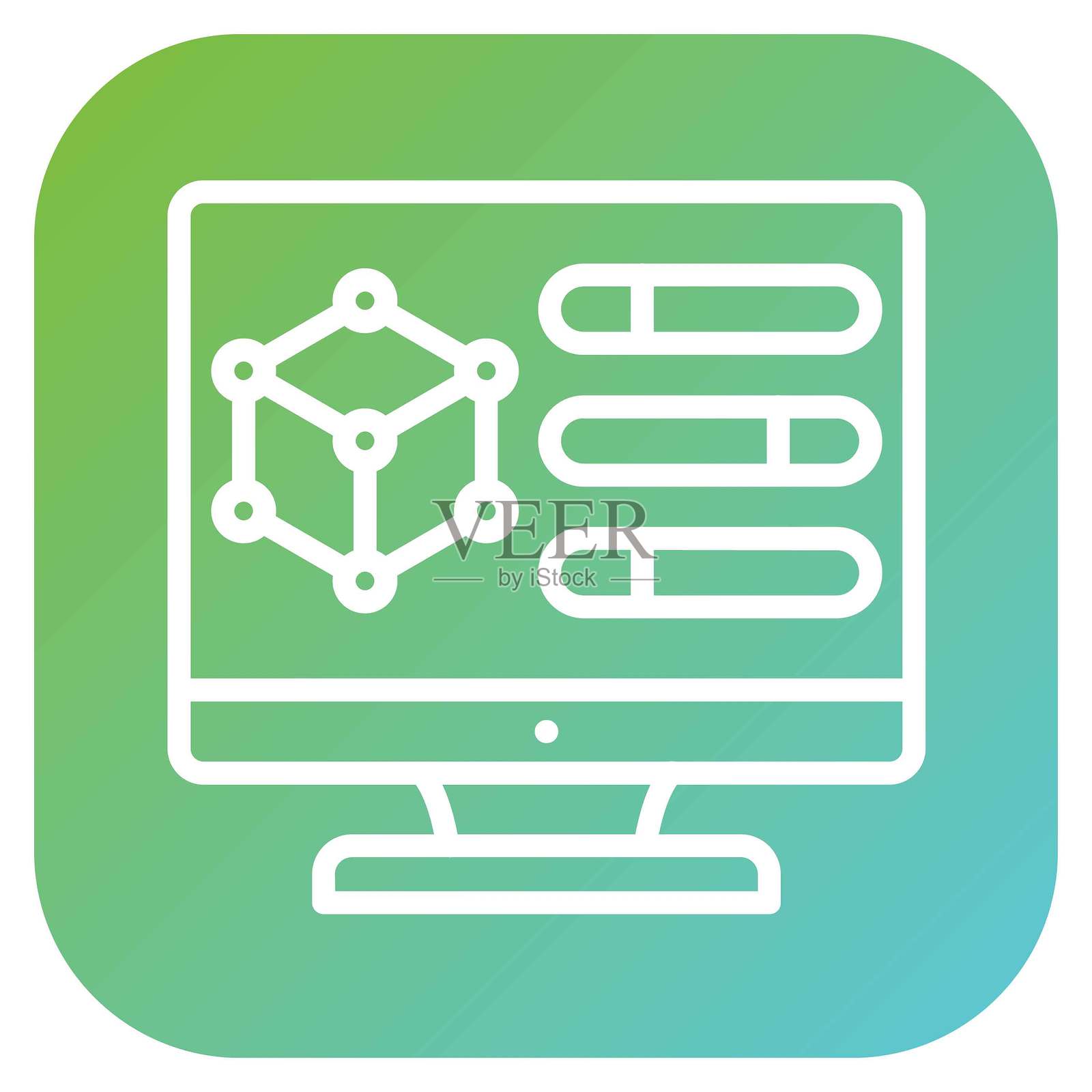 矢量设计健康模型图标风格插画图片素材