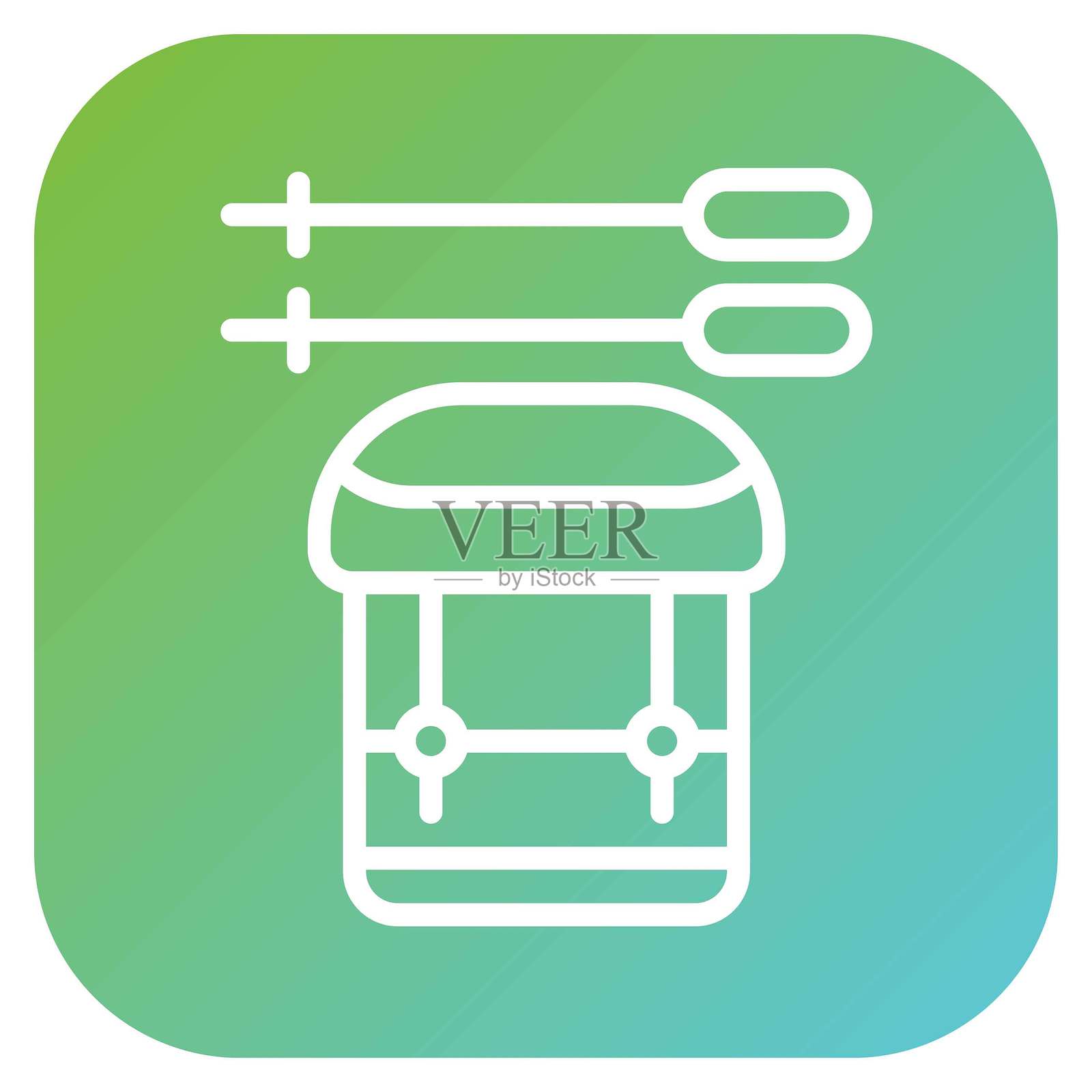 矢量徒步装备图标风格设计插画图片素材