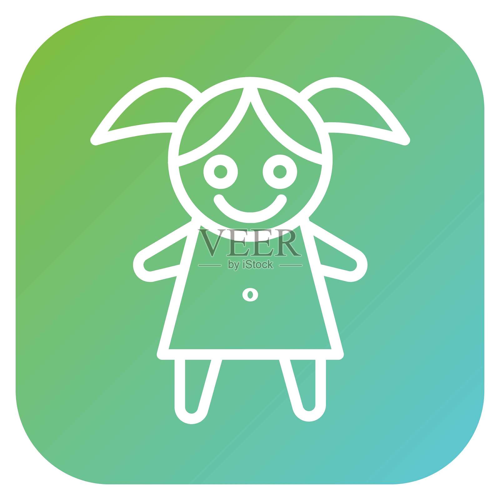 矢量玩偶图标风格插画图片素材