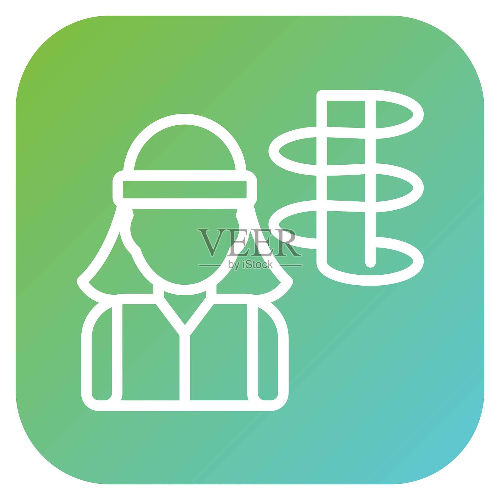 矢量设计 岩土工程师图标风格插画图片素材