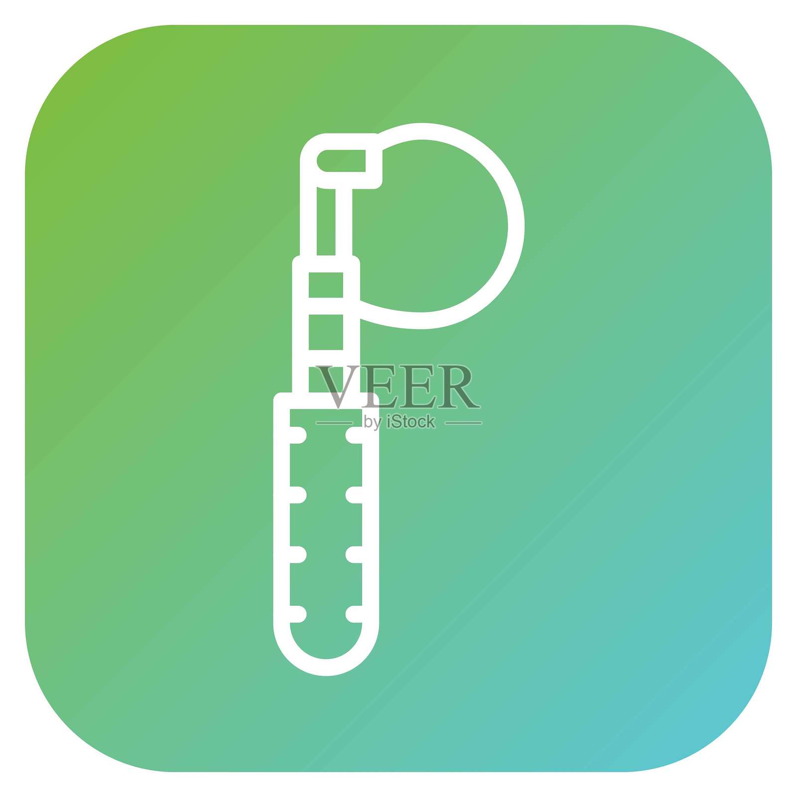 矢量设计的机油滤清器链条扳手图标风格插画图片素材