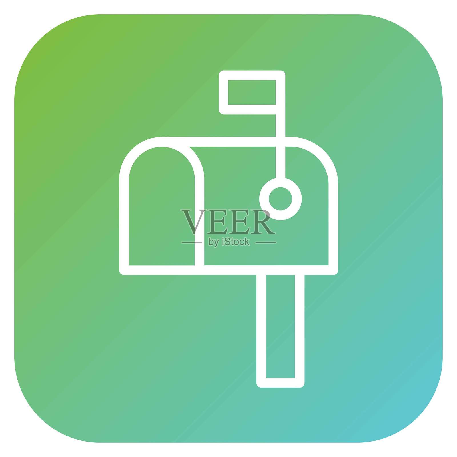 矢量邮箱图标风格插画图片素材