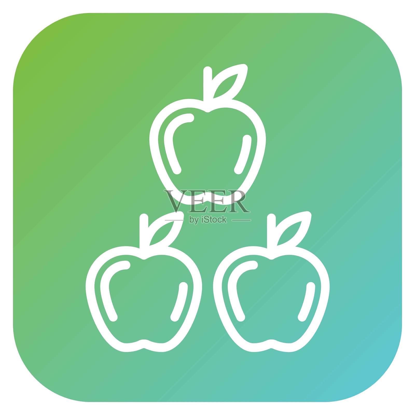 矢量设计健康食品图标风格插画图片素材