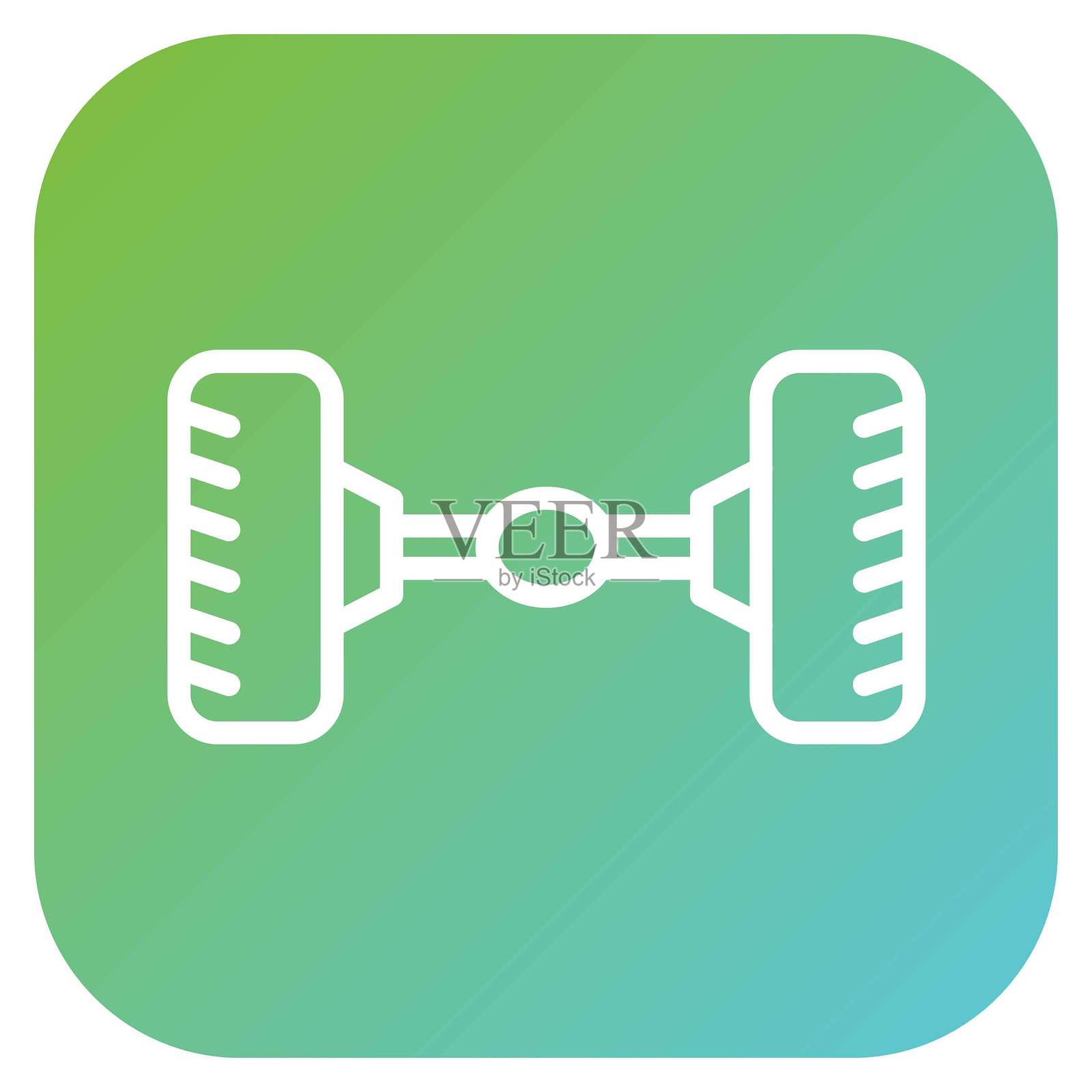 矢量图车轴图标风格插画图片素材