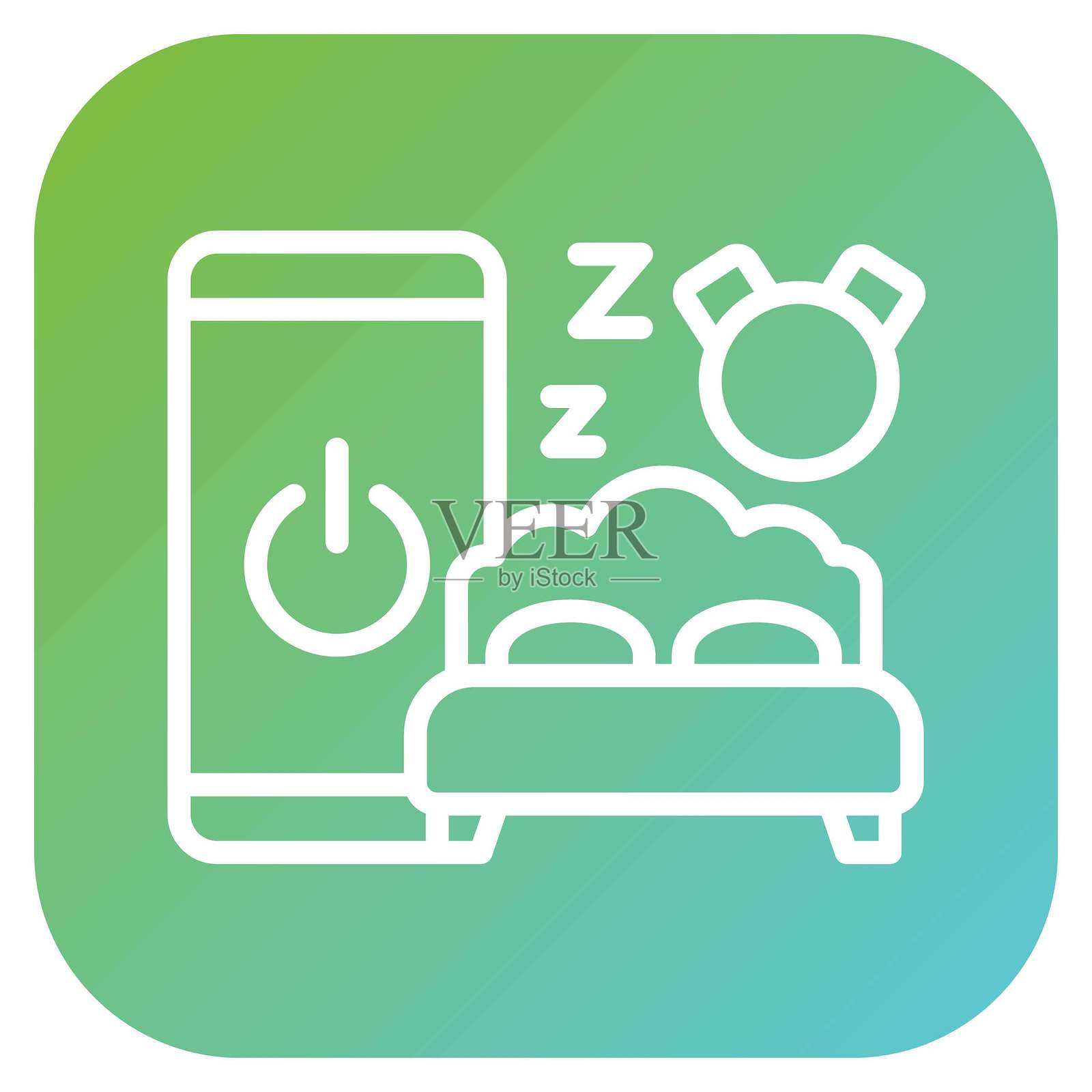 矢量设计 睡眠卫生 图标风格插画图片素材