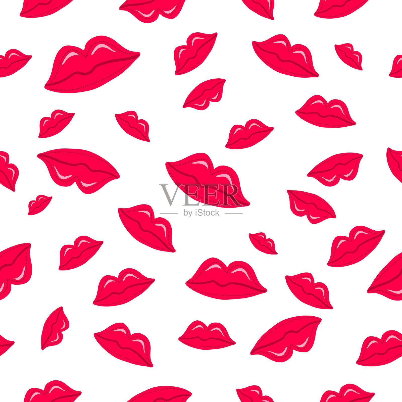 情人节无缝背景图案插画图片素材