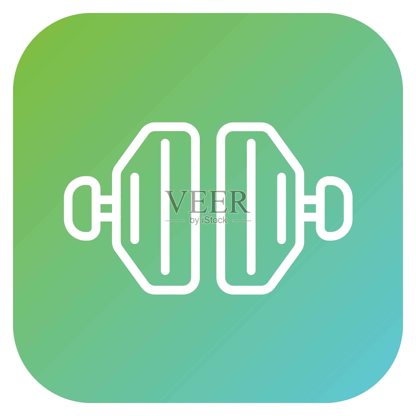 矢量刹车片图标设计风格插画图片素材