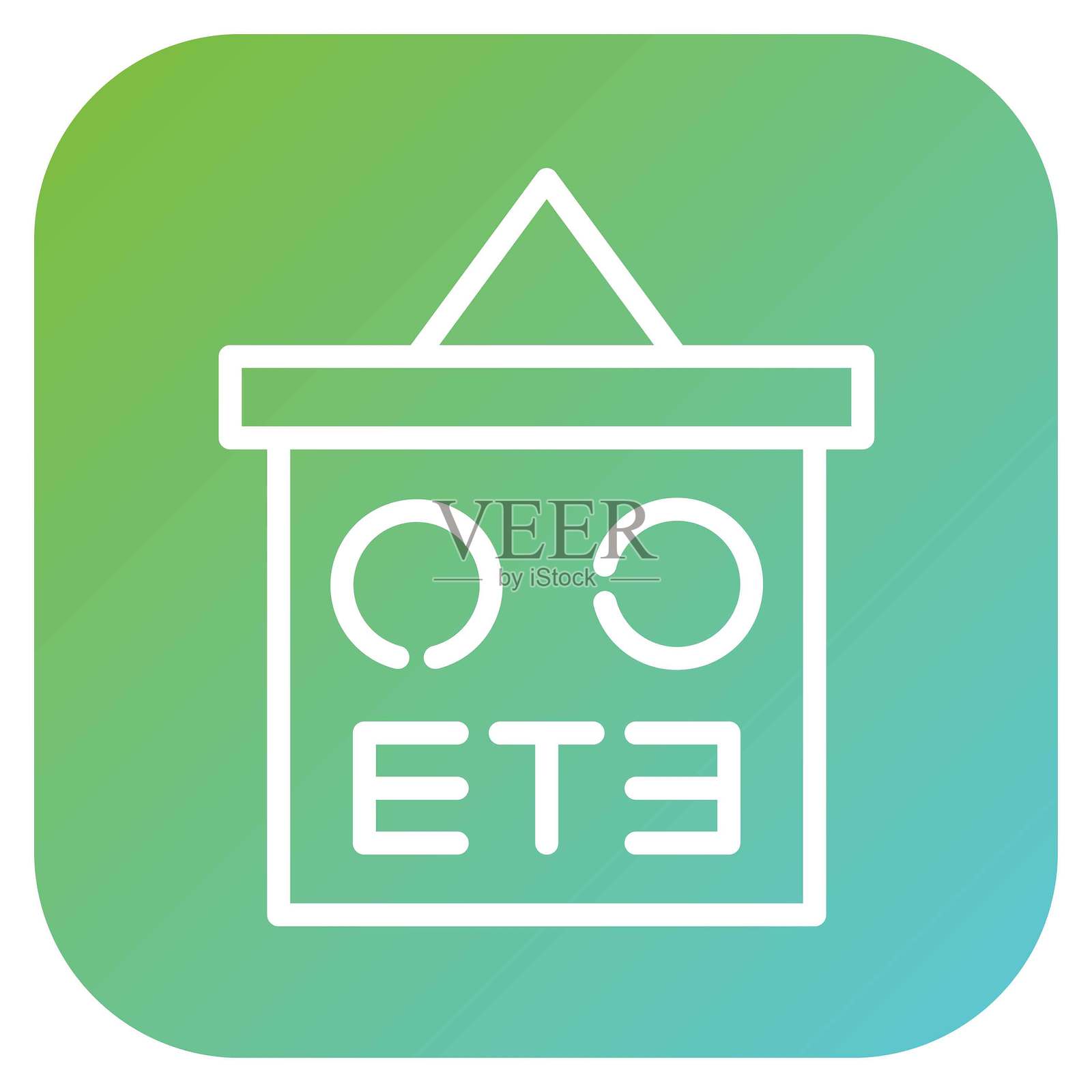 矢量设计眼科检查图表图标风格插画图片素材