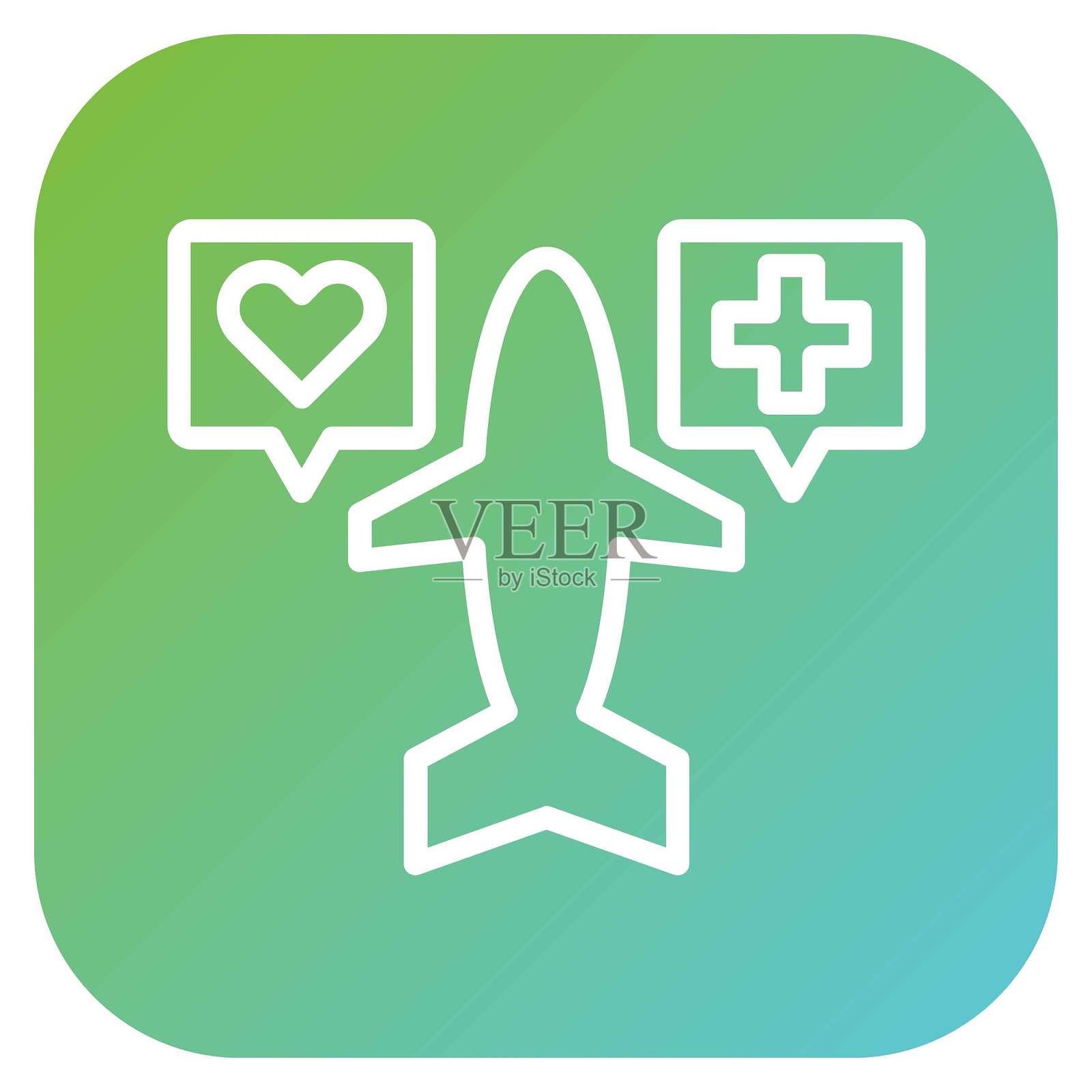 医疗旅游图标设计矢量图插画图片素材