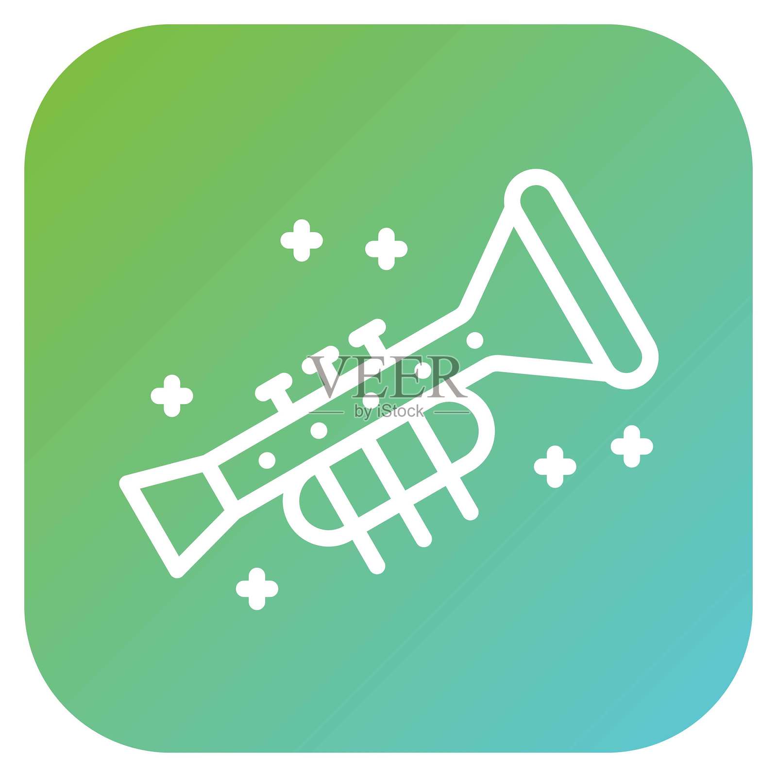 矢量设计的喇叭图标样式插画图片素材