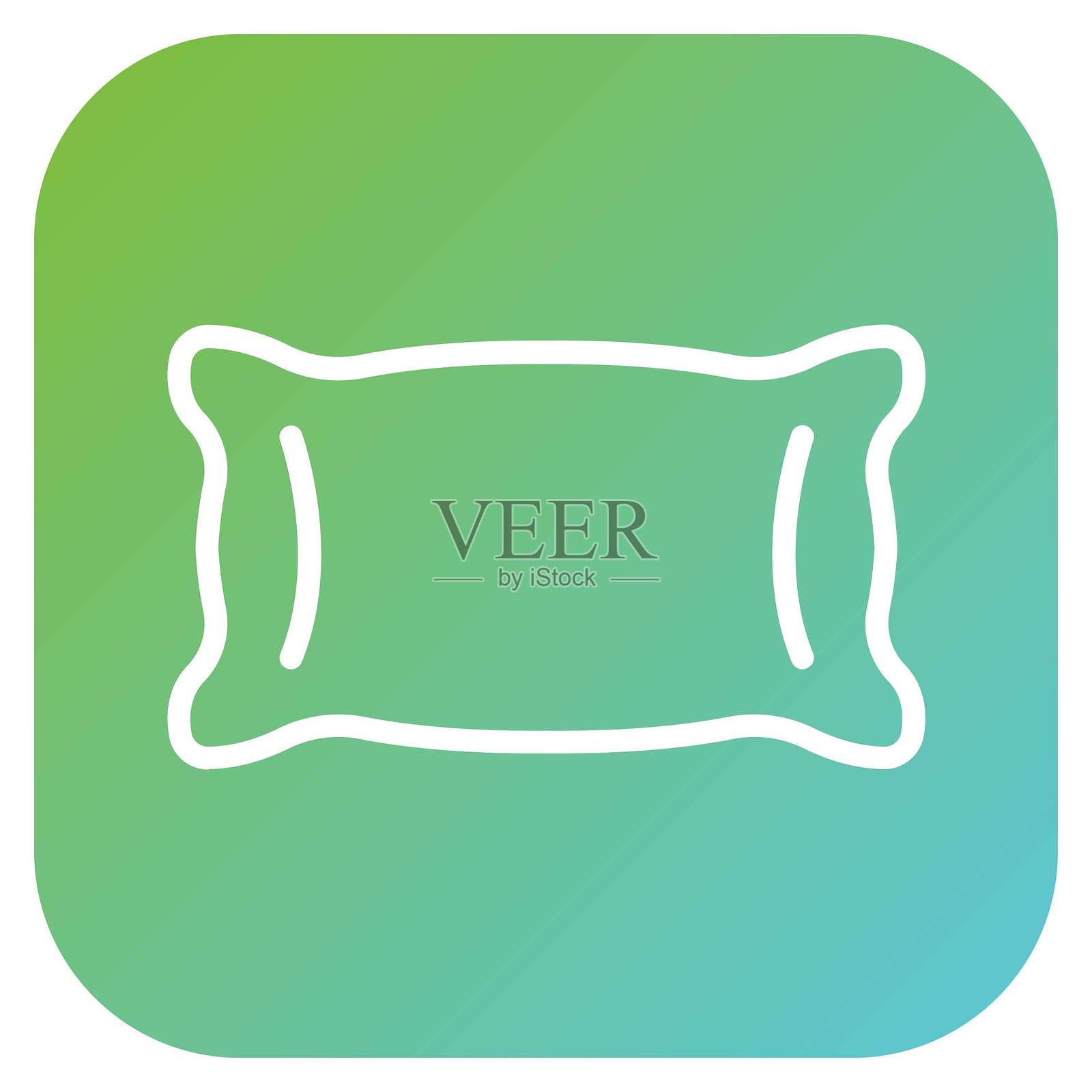 矢量丝绸枕头图标风格插画图片素材