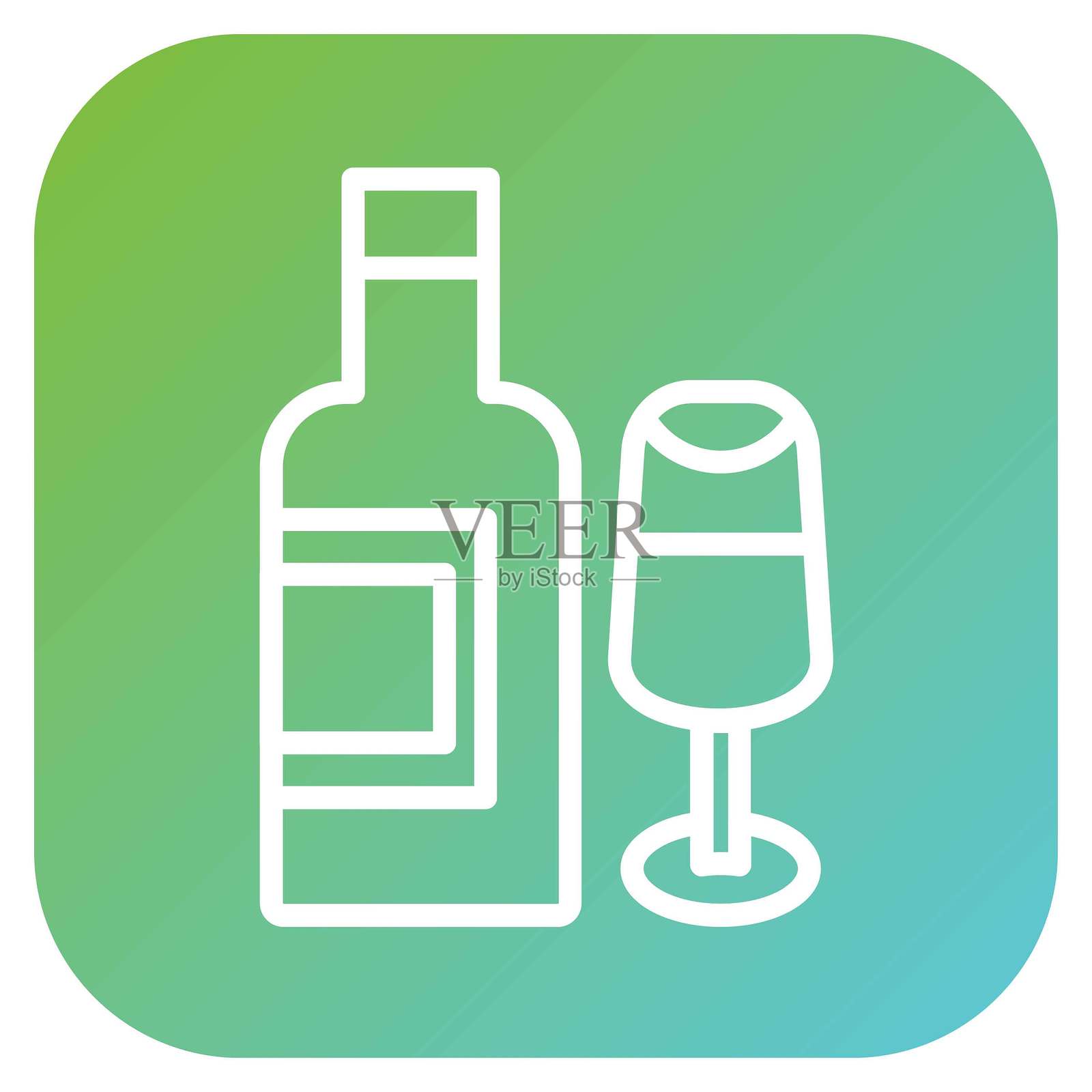 矢量设计葡萄酒图标风格插画图片素材