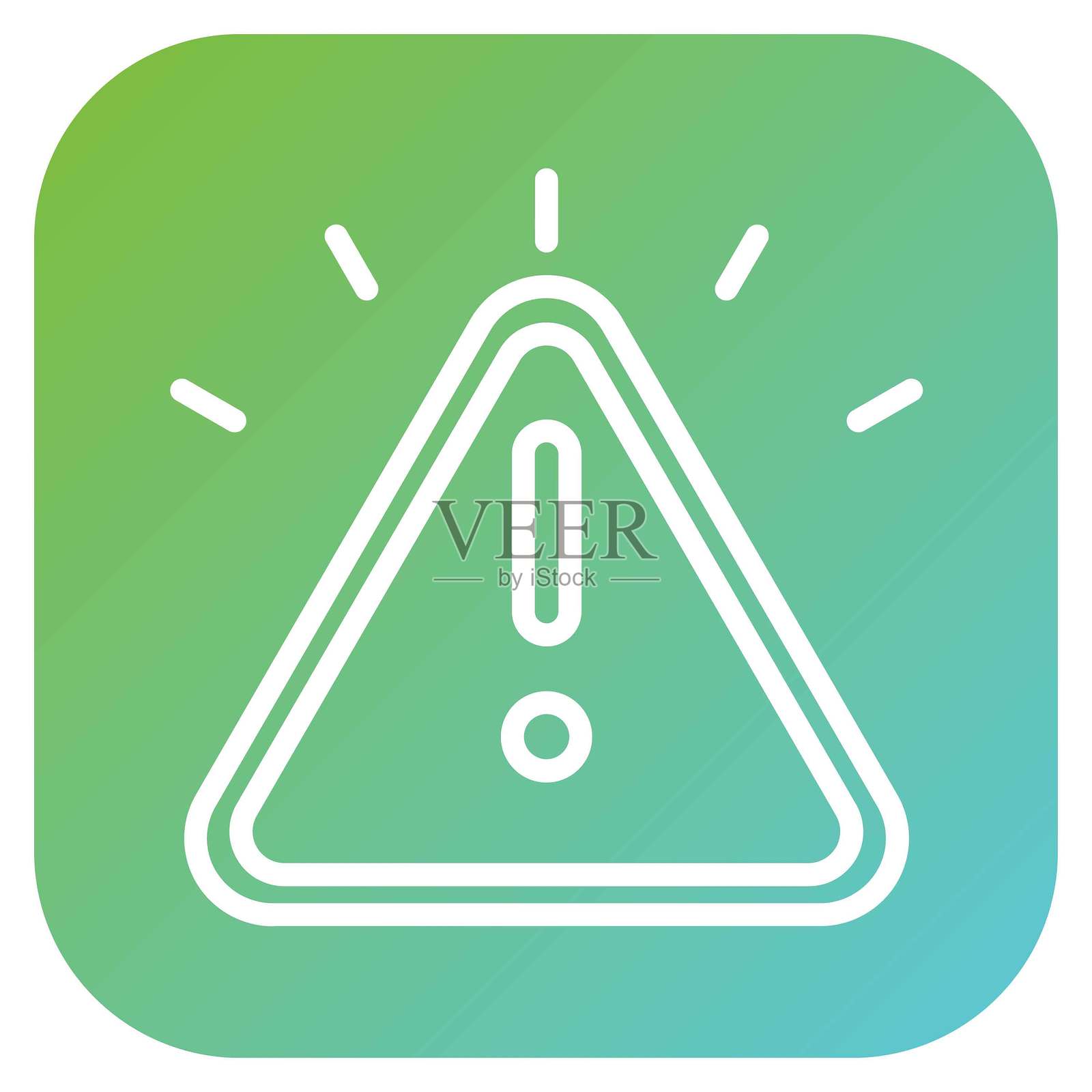 矢量设计警报图标风格插画图片素材