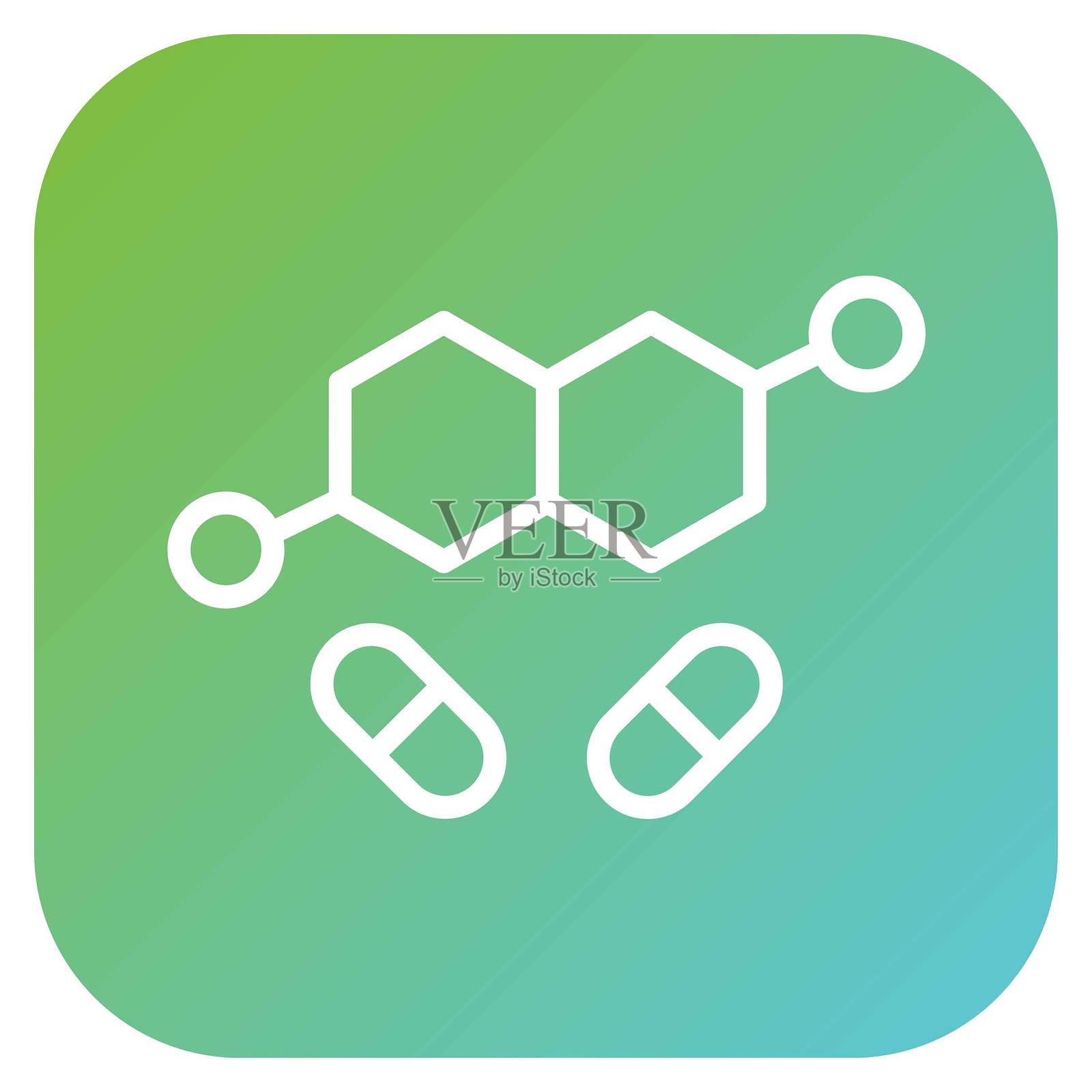 矢量设计激素疗法图标风格插画图片素材