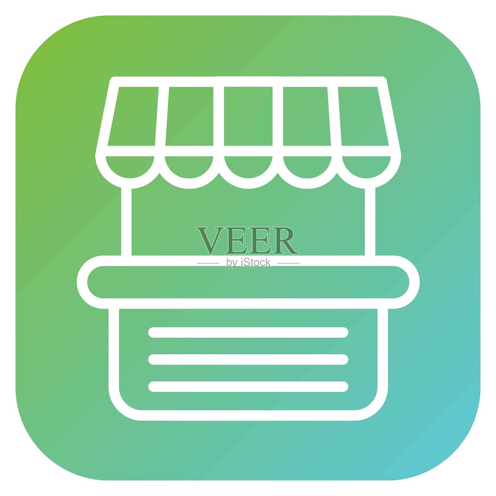 矢量设计街市图标风格插画图片素材