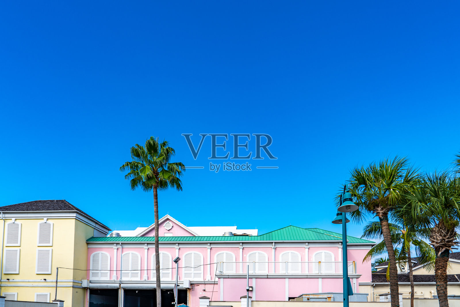 巴哈马拿骚天堂岛新普罗维登斯的街景照片摄影图片