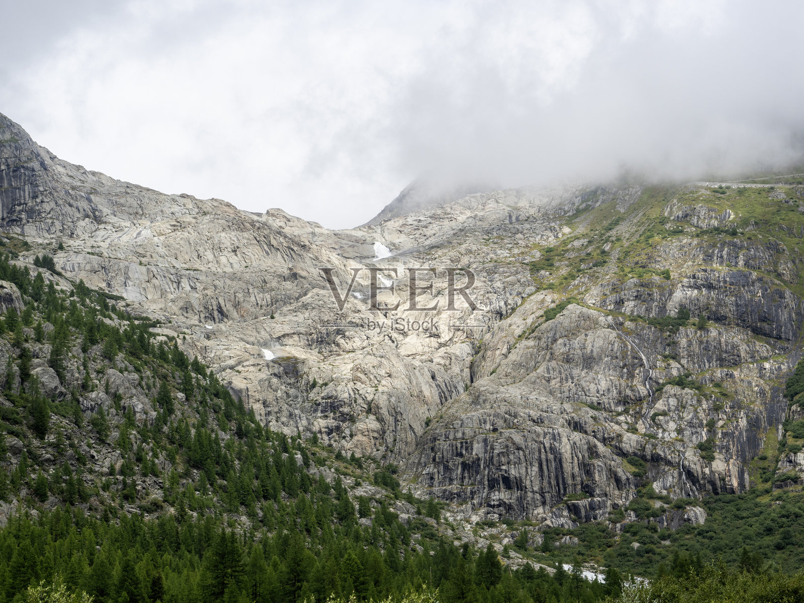 罗讷冰川照片摄影图片